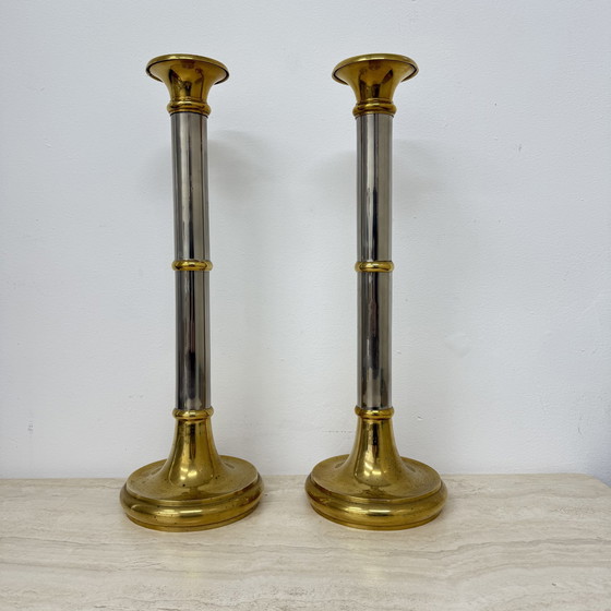 Image 1 of Lot de 2 grands bâtons de bougie Gunther Lambert Design , 1970S