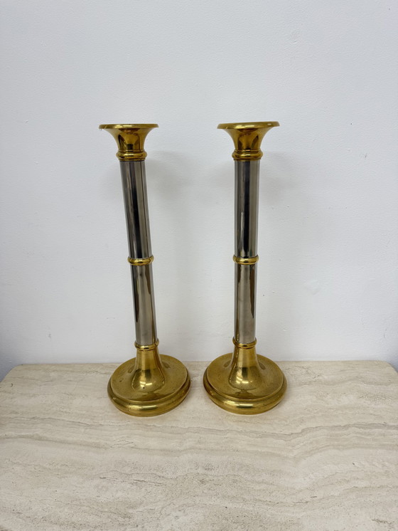 Image 1 of Lot de 2 grands bâtons de bougie Gunther Lambert Design , 1970S