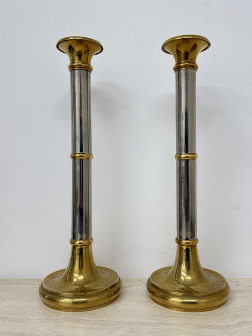Lot de 2 grands bâtons de bougie Gunther Lambert Design , 1970S