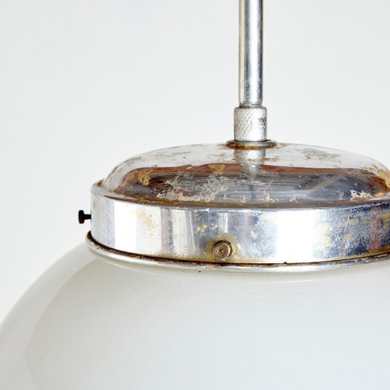 Image 1 of Lampe pendante en verre vintage 1970