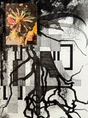 Un ensemble de 2 œuvres d'art avec des éléments de collage - Eugene Eechaut (1928-2019)