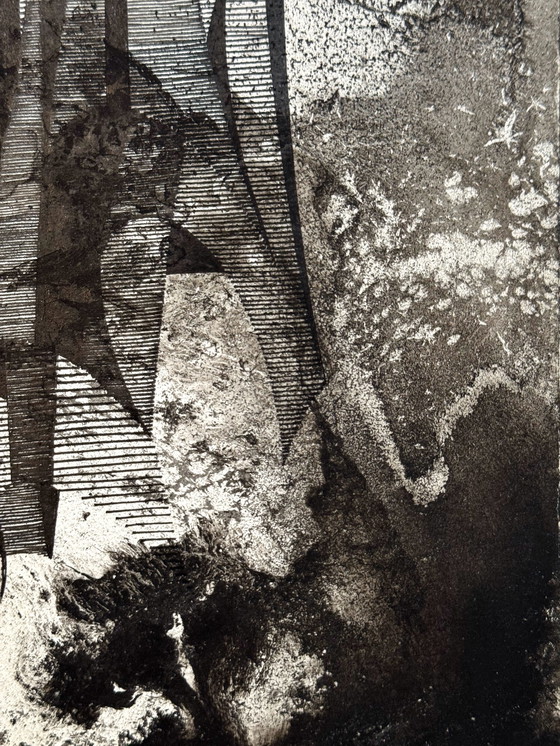 Image 1 of Un ensemble de 2 œuvres d'art avec des éléments de collage - Eugene Eechaut (1928-2019)