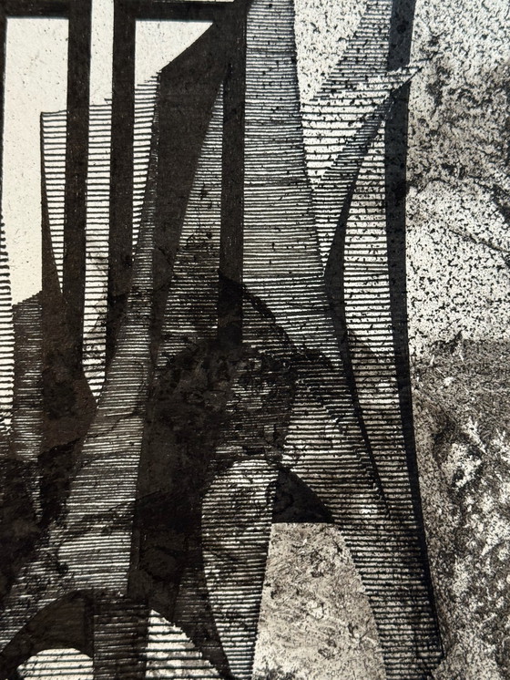 Image 1 of Un ensemble de 2 œuvres d'art avec des éléments de collage - Eugene Eechaut (1928-2019)