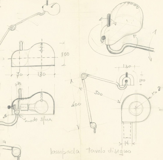 Image 1 of Lampe De Bureau Topo Par Joe Colombo Pour Stilnovo 