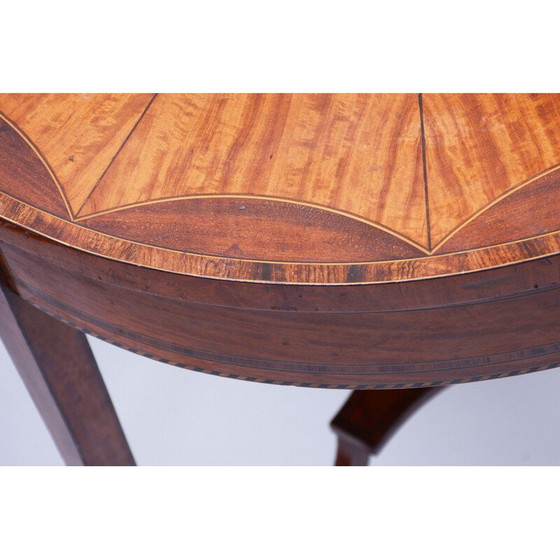 Image 1 of Table d'appoint ronde en cerisier Biedermeier, France 1850s