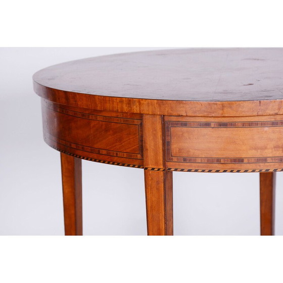 Image 1 of Table d'appoint ronde en cerisier Biedermeier, France 1850s