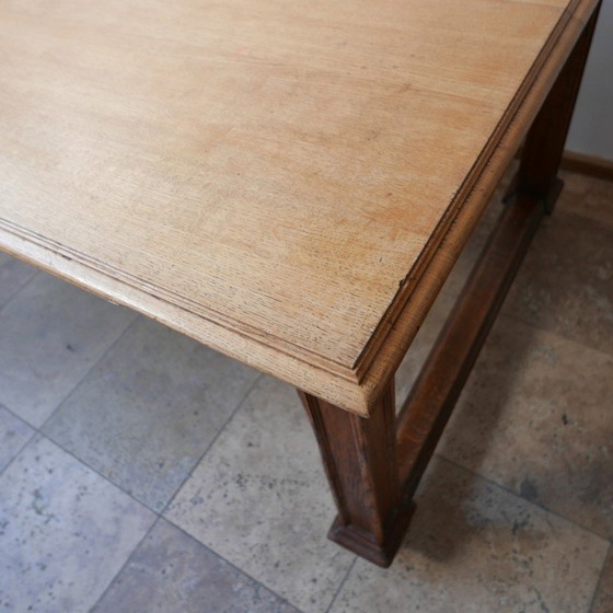 Image 1 of Table de réfectoire vintage en chêne anglais, 1920