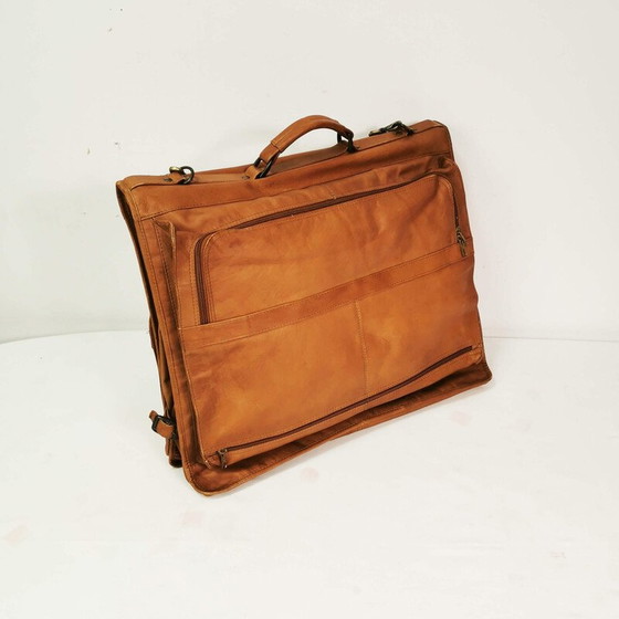 Image 1 of Sac de voyage en cuir vintage, Colombie 1970