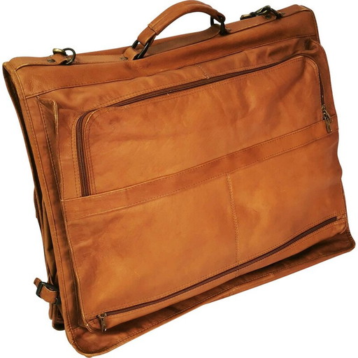 Sac de voyage en cuir vintage, Colombie 1970