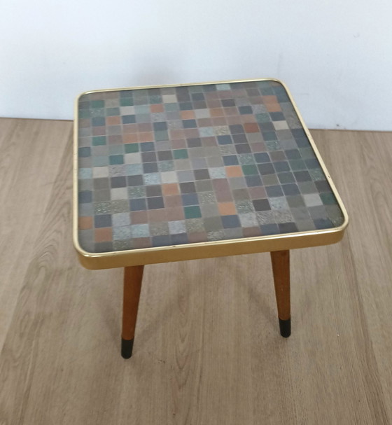 Image 1 of Table d'appoint Sixties avec plateau en céramique