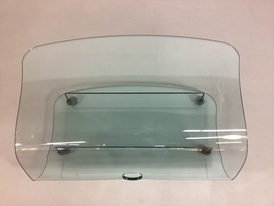 Image 1 of Fiam Italian Curved Glass TV Furniture/Saloon Table