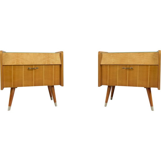 Image 1 of Paire de tables de nuit vintage
