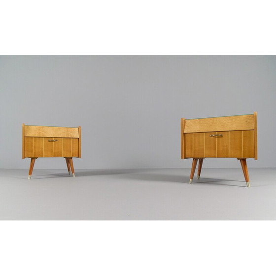 Image 1 of Paire de tables de nuit vintage
