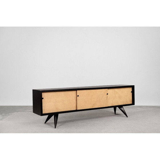 Image 1 of Buffet scandinave vintage en érable noir, 1960