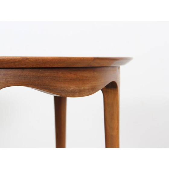 Image 1 of Table basse scandinave vintage en noyer par Ole Wanscher pour Andreas Jeppe Iversen, 1950