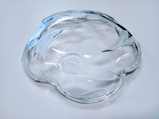 Image 1 of Mikasa Crystal Flair Tivoli Calla Lilly Round Fruit Bowl From Germany