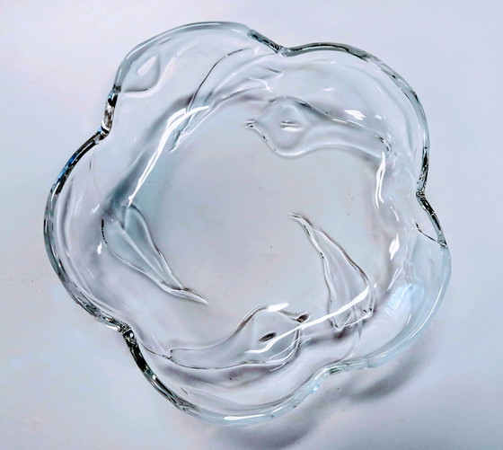 Image 1 of Mikasa Crystal Flair Tivoli Calla Lilly Round Fruit Bowl From Germany