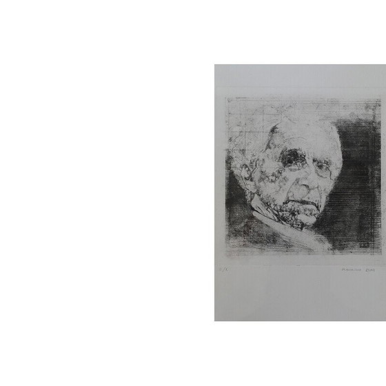 Image 1 of Peinture vintage sur papier de Maurizio Bini, 1960
