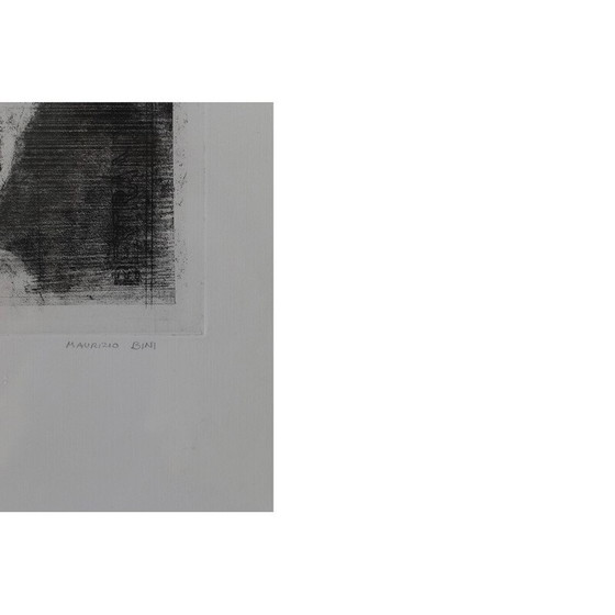 Image 1 of Peinture vintage sur papier de Maurizio Bini, 1960