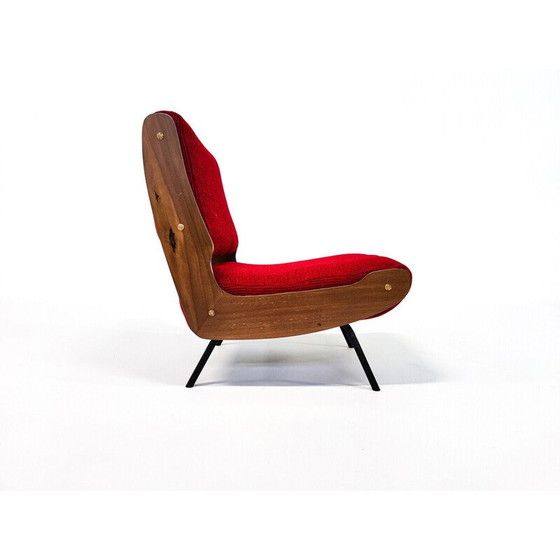 Image 1 of Paire de fauteuils Mid Century 836 par Gianfranco Frattini pour Cassina, Italie années 1950