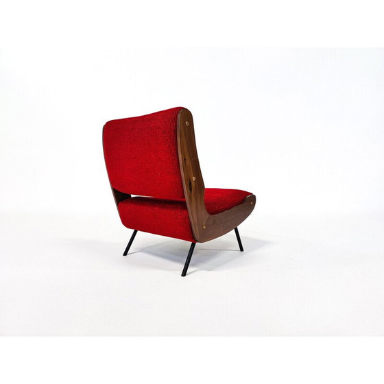 Image 1 of Paire de fauteuils Mid Century 836 par Gianfranco Frattini pour Cassina, Italie années 1950