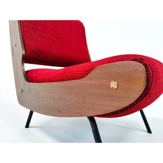 Image 1 of Paire de fauteuils Mid Century 836 par Gianfranco Frattini pour Cassina, Italie années 1950