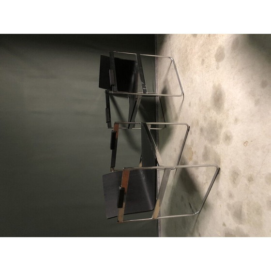 Image 1 of Chaises de salle à manger vintage minimaliste en bois courbé, 1980