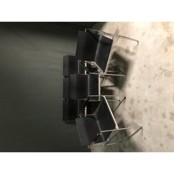 Image 1 of Chaises de salle à manger vintage minimaliste en bois courbé, 1980