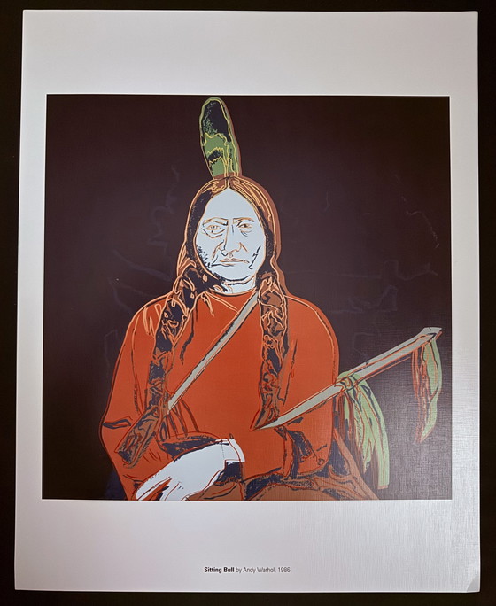 Image 1 of Andy Warhol : "Sitting Bull, 1986". ©2007 Fondation Andy Warhol pour les arts visuels, New York.