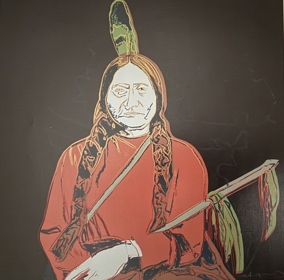 Image 1 of Andy Warhol : "Sitting Bull, 1986". ©2007 Fondation Andy Warhol pour les arts visuels, New York.