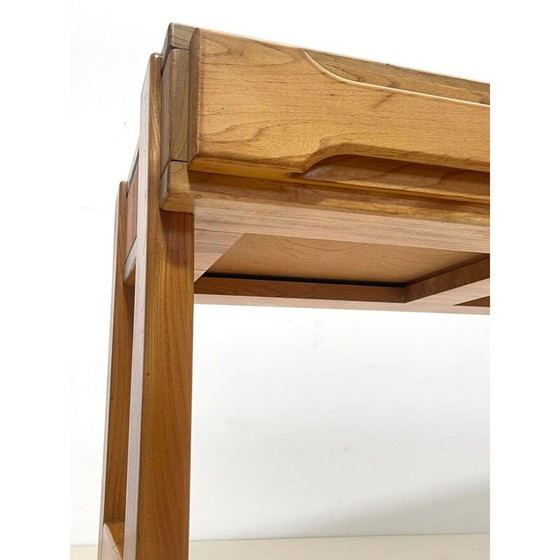 Image 1 of Bureau vintage en pin avec tiroirs par Maison Regain, France 1960