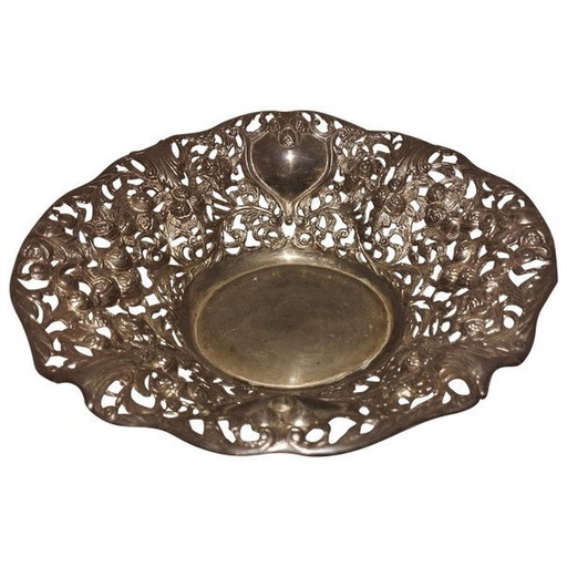 Grande Et Élégante Corbeille, Centre De Table Ancien