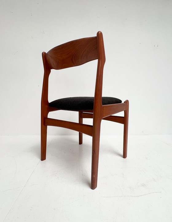 Image 1 of Ensemble de 6 chaises design re-tapissées par Burchardt Nielsen, années 1960