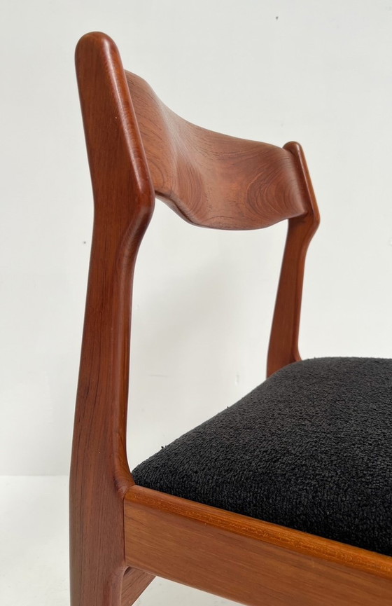 Image 1 of Ensemble de 6 chaises design re-tapissées par Burchardt Nielsen, années 1960