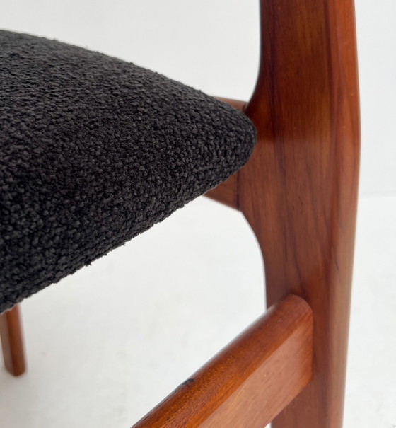 Image 1 of Ensemble de 6 chaises design re-tapissées par Burchardt Nielsen, années 1960