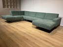 Canapé d'angle Montel Traffic - Leaf Forest Green - Tissu - Design