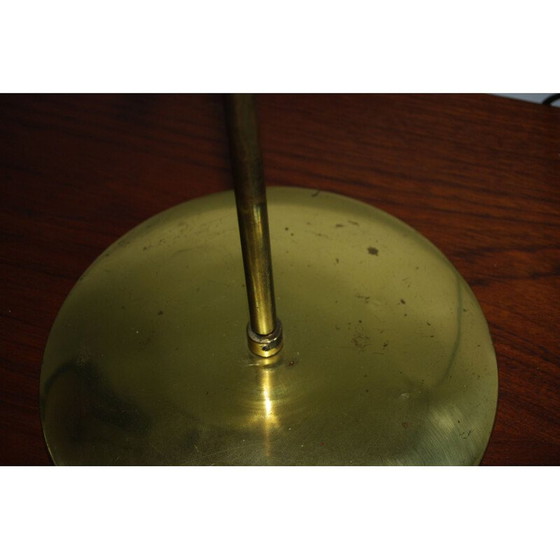 Image 1 of Lampe de table vintage en laiton doré et aluminium par Svend Holm Sorensen, 1960