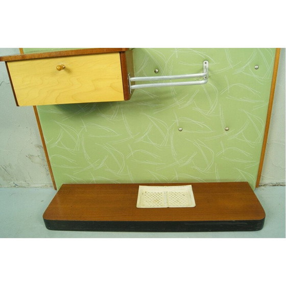 Image 1 of Porte-manteau vintage allemand avec miroir par Diele und Flur, 1960