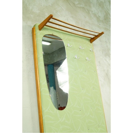 Image 1 of Porte-manteau vintage allemand avec miroir par Diele und Flur, 1960