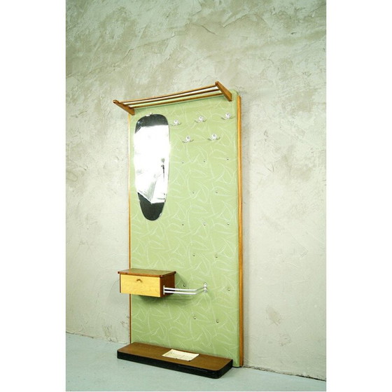 Image 1 of Porte-manteau vintage allemand avec miroir par Diele und Flur, 1960