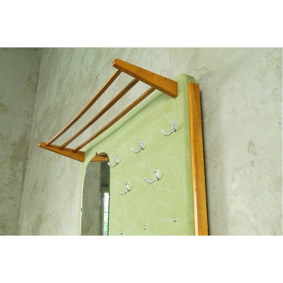 Image 1 of Porte-manteau vintage allemand avec miroir par Diele und Flur, 1960