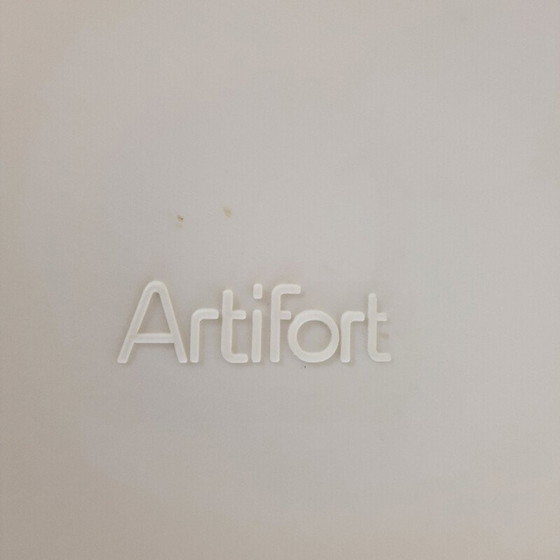 Image 1 of Table basse vintage "Circle" en bois plaqué blanc par Pierre Paulin pour Artifort, 1970