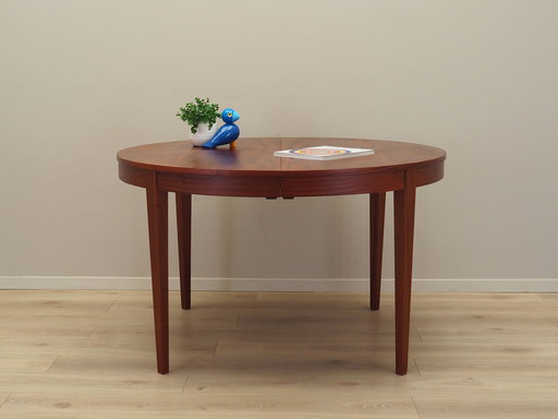 Table ronde en acajou, design danois, 1970S, Production : Danemark