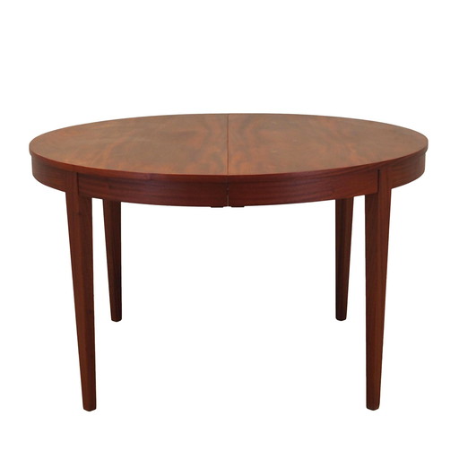 Table ronde en acajou, design danois, 1970S, Production : Danemark