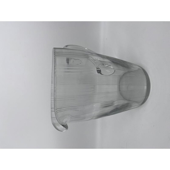 Image 1 of Cruche vintage en verre ciselé, 1950