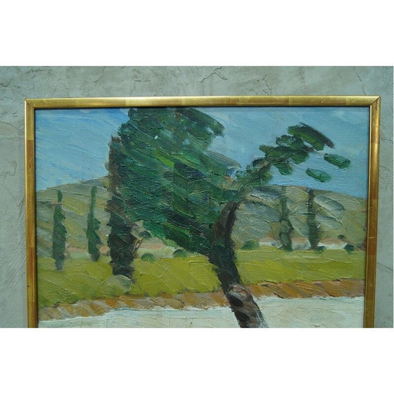 Image 1 of Peinture à l'huile vintage de Sven Erik, Suède 1960