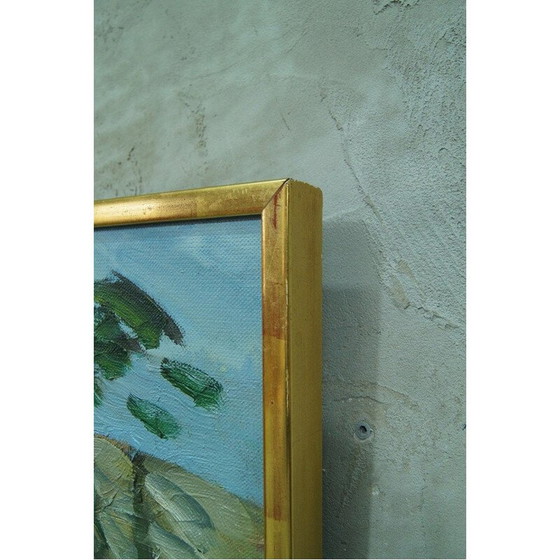 Image 1 of Peinture à l'huile vintage de Sven Erik, Suède 1960