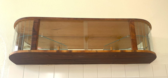 Image 1 of Vitrine suspendue avec 20 lamelles de verre poli