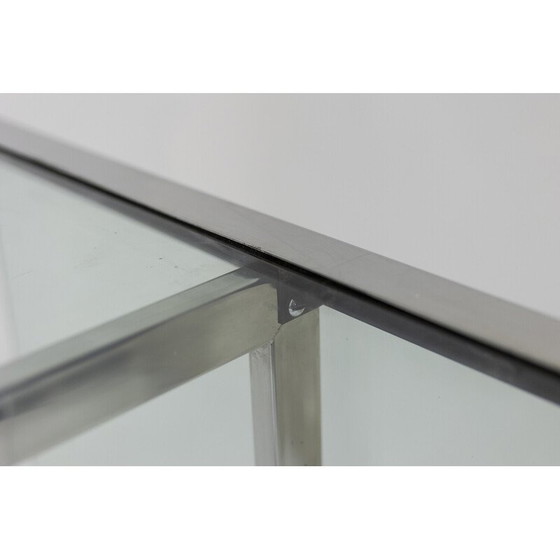 Image 1 of Bureau vintage en verre de Gallotti et Radice, 1970