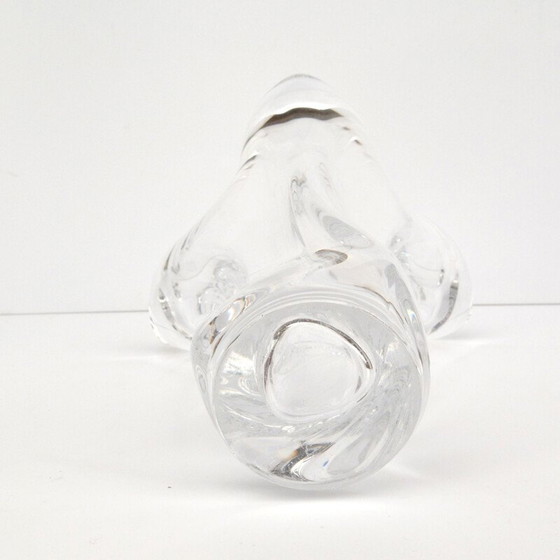 Image 1 of Vase vintage en cristal par Art Vannes, France 1970